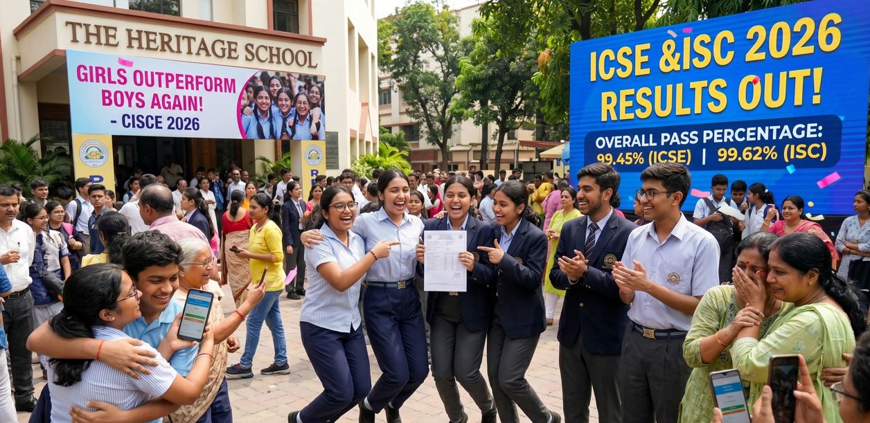 CISCE Declares ICSE, ISC 2026 Results; Pass Percentage Above 99 pc, Girls Lead Again!